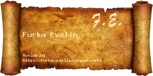 Furka Evelin névjegykártya